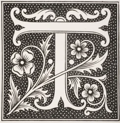 Lettre décorée 
